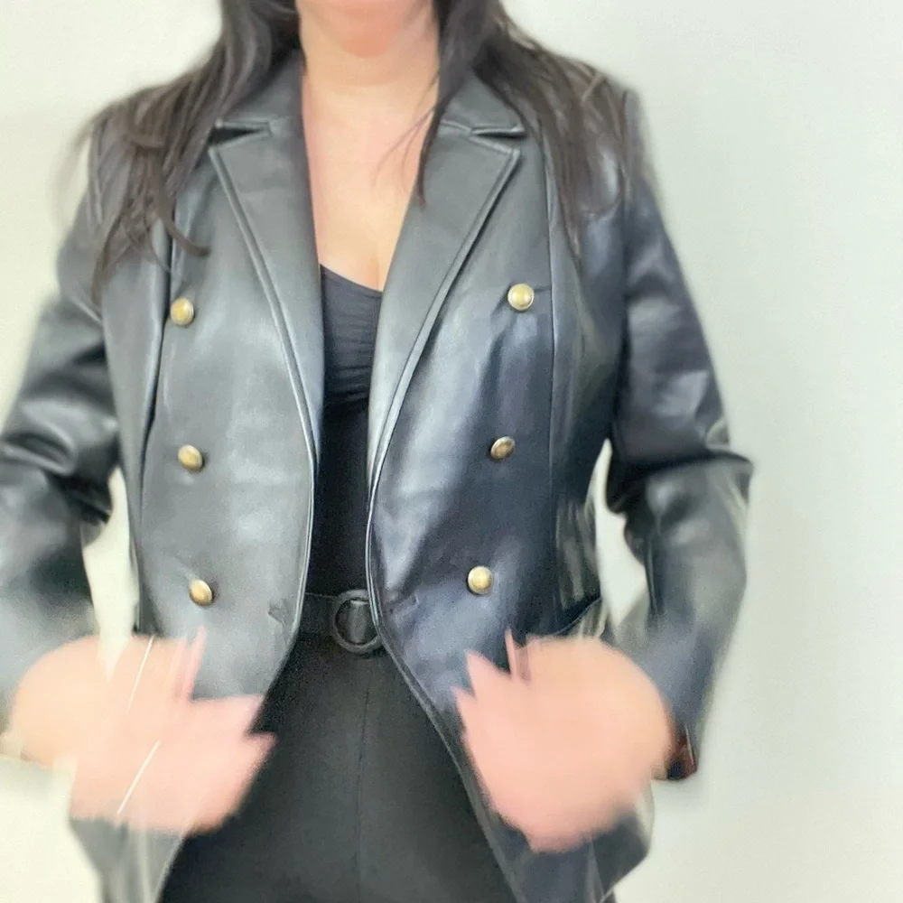 Amarillis Faux Leather Jacket